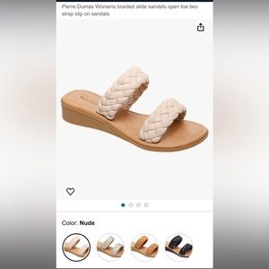 Pierre Dumas slide sandals never worn